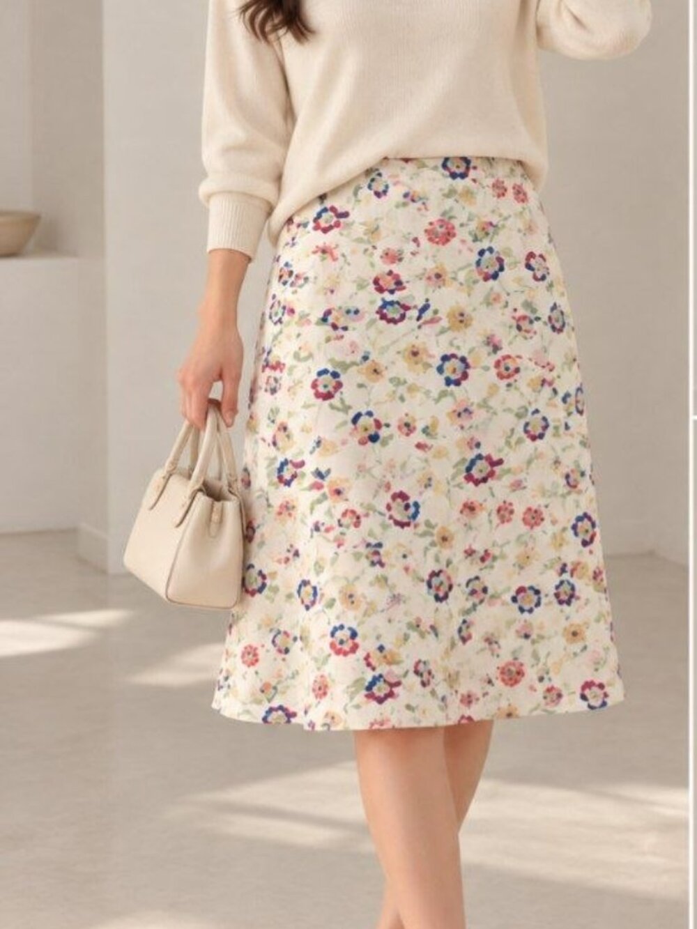 Doen Elowette Skirt in Windswept Blooms M